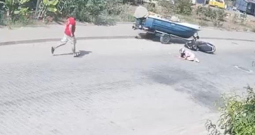 Gazipaşa’da Motosikletli Genç Römorka Çarptı: Kask Hayat Kurtardı