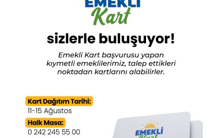 Konyaaltı Belediyesi’nden Emeklilere Emekli Kart Müjdesi