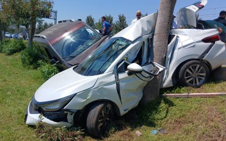 Polis memurlarının yaralandığı feci kazanın görüntüleri ortaya çıktı