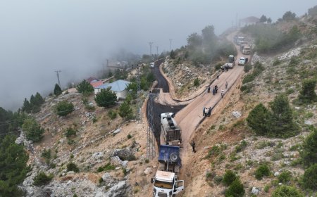 Antalya Büyükşehir Belediyesi, Çeltek Yaylası Yolunu Asfaltlıyor