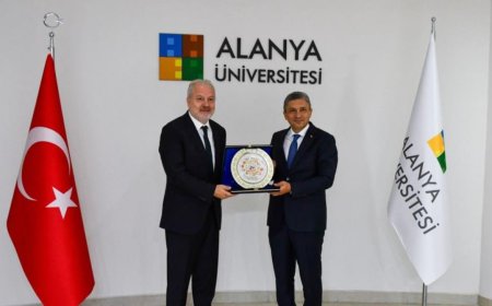 Alanya Üniversitesi Rektörü, Vali Şahin’e Akademik Çalışmaları Anlattı