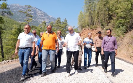 Alanya Belediyesi Dağdere Yolunu Asfaltla Buluşturuyor