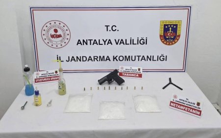Antalya Kepez’de Uyuşturucu ve Silah Ele Geçirildi