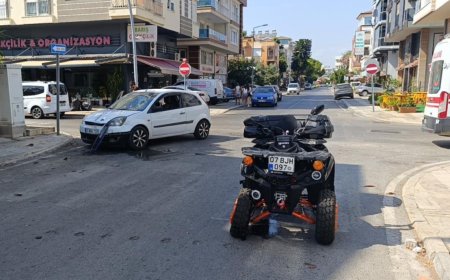 Manavgat’ta Otomobil ile ATV Çarpıştı: 1 Yaralı