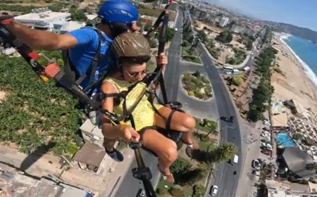 Alanya’da Yamaç Paraşütü Kamerası Kazayı Kaydetti