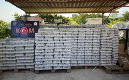 Antalya’da 39 Bin Şişe Kaçak İçki Ele Geçirildi