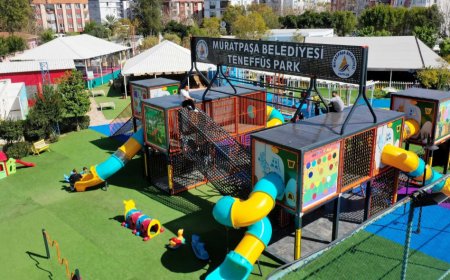 Muratpaşa’nın Teneffüs Parkı Yaz Boyunca Çocukların Gözdesi Oldu