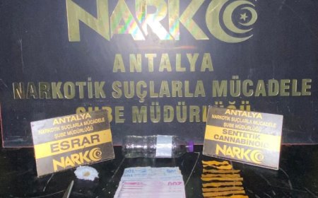 Antalya'da Narkotik Operasyonları: 1 Haftada 160 Kişi Gözaltına Alındı, 16 Kişi Tutuklandı