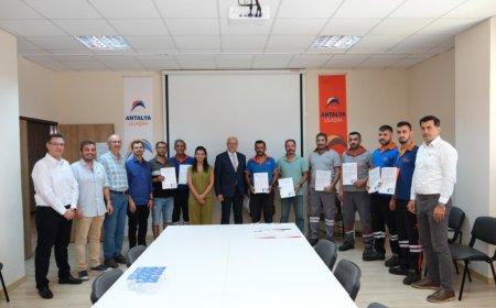 Antalya Ulaşım A.Ş. Personeli Uluslararası Standartlarda Belgelendirildi