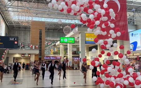 30 AĞUSTOS Zafer Bayramı, Fraport TAV Antalya Havalimanı'nda coşkuyla kutlandı.