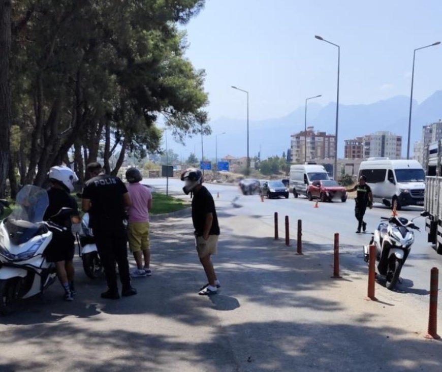 Antalya’da Motosiklet Uygulaması: 33 Araç Trafikten Men Edildi