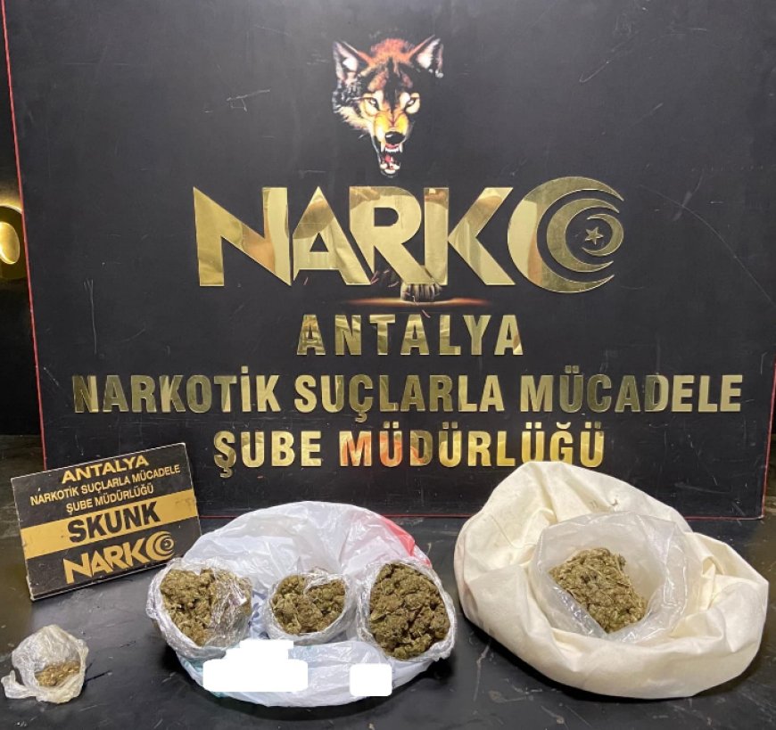 Antalya’da Narkotik Operasyonları: 1 Haftada 35 Tutuklama, Çok Sayıda Uyuşturucu Ele Geçirildi