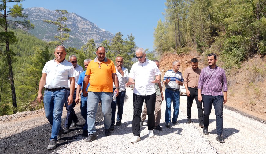 Alanya Belediyesi Dağdere Yolunu Asfaltla Buluşturuyor