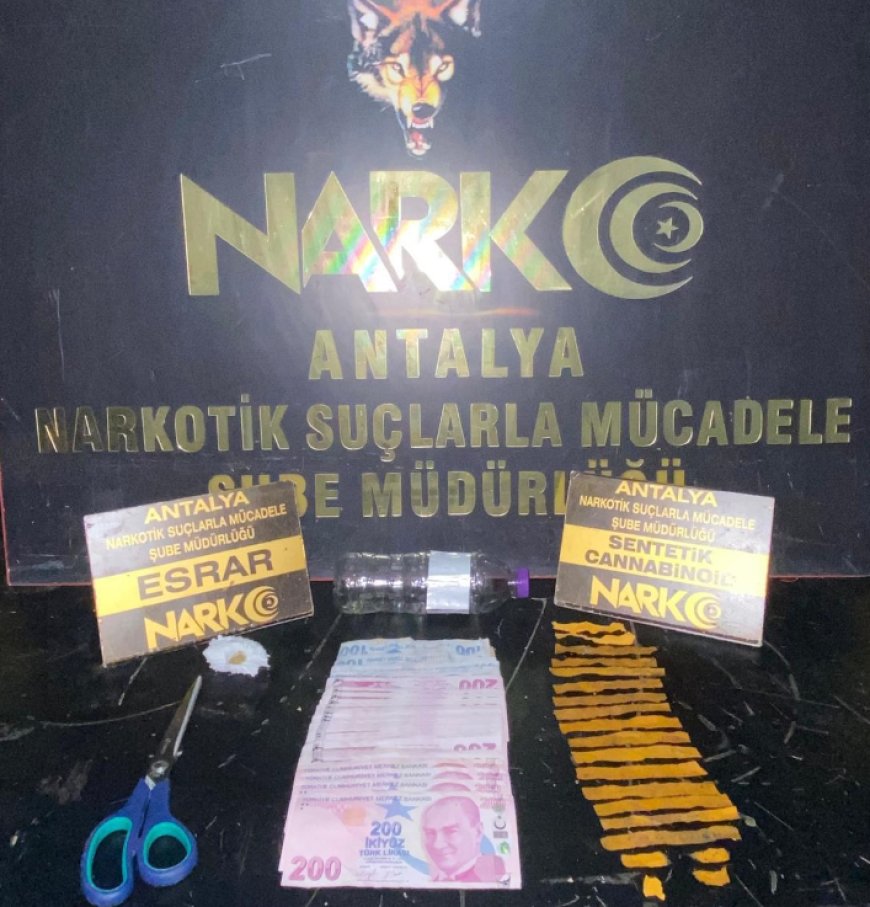 Antalya'da Narkotik Operasyonları: 1 Haftada 160 Kişi Gözaltına Alındı, 16 Kişi Tutuklandı