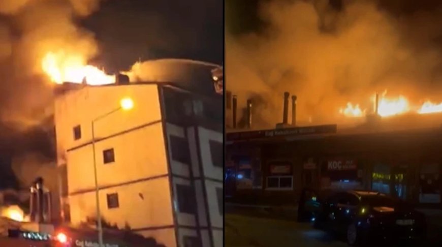 Erzurum'da restoranda çıkan yangın evler ve otele sıçradı...