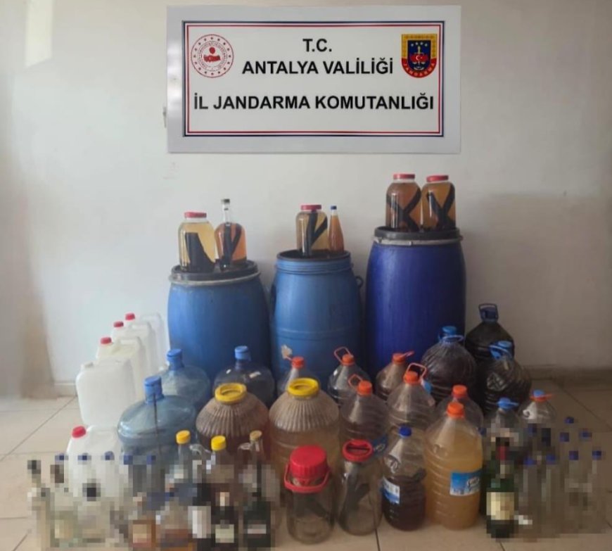 Alanya’da sahte içki operasyonu