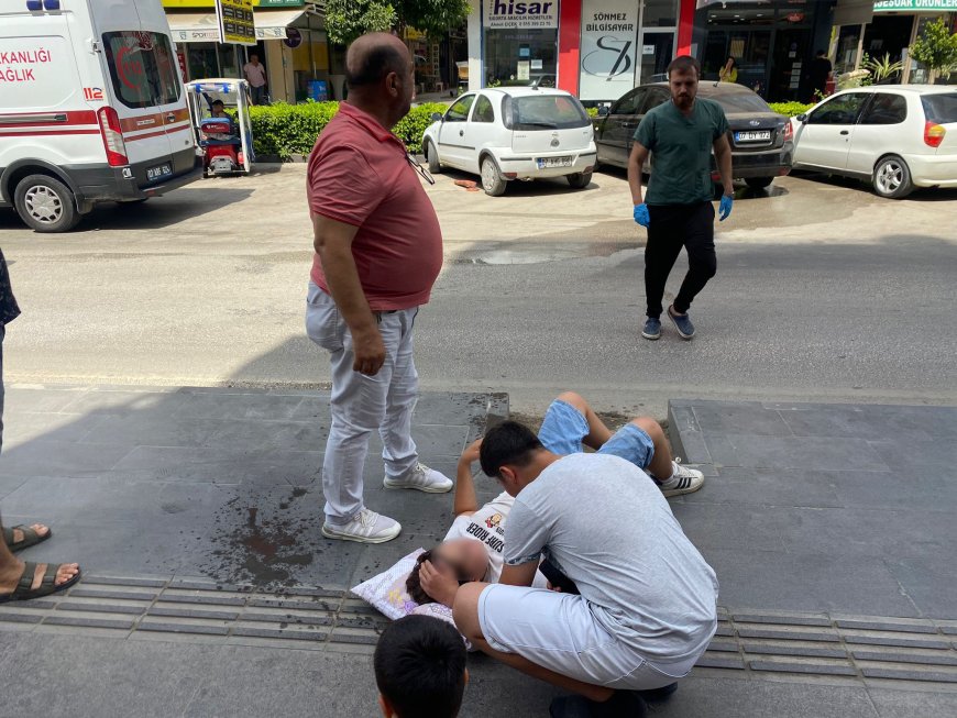Antalyanın Serik ilçesinde Devrilen elektrikli bisikletin sürücüsü çocuk yaralandı