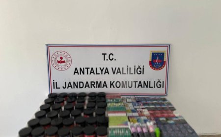 Jandarmadan Manavgat'ta Kaçak Sigara ve Elektronik Sigara Baskını