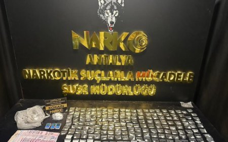 Antalya'da Narkotik Operasyonları: Birçok Türde Uyuşturucu Madde Ele Geçirildi