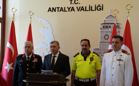Antalya'da Suçla Mücadele Vurgusu: "Huzur Projesi" Kapsamında Ağustos Değerlendirmesi