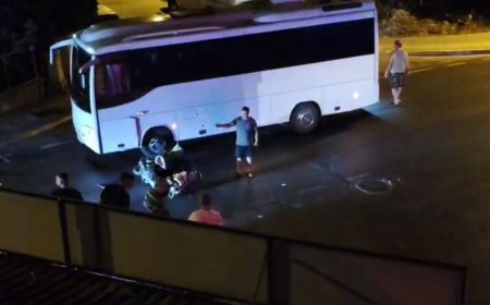 Manavgat'ta Otobüsle çarpışan elektrikli bisikletin sürücüsü yaralandı