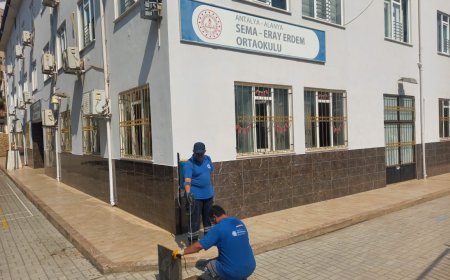 Büyükşehir'den Okullara Temizlik, Bakım ve Onarım Desteği