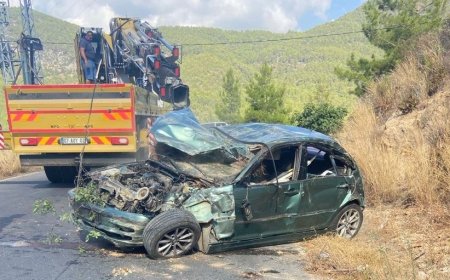 Antalya’da Gece Yarısı Kaza: Uçuruma Düşen Araçta 1 Ölü, 1 Yaralı