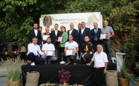 Alanya'da keçiboynuzu hasat şenliği ve coğrafi tescil belge töreni