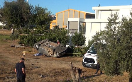 Manavgat'ta Feci Kaza: Bahçeye Uçan Otomobilin Sürücüsü Hayatını Kaybetti