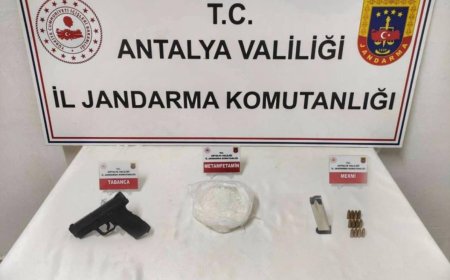 Gazipaşa'da Narkotik Operasyonu: 1 Kilo Metamfetamin ve Tabanca Ele Geçirildi