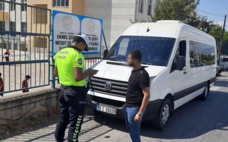 Gazipaşa'da jandarma ve polisten servislere sıkı denetim