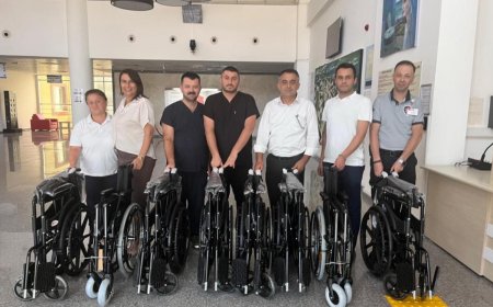 Gazipaşa Devlet Hastanesi'ne Anlamlı Tekerlekli Sandalye Bağışı.