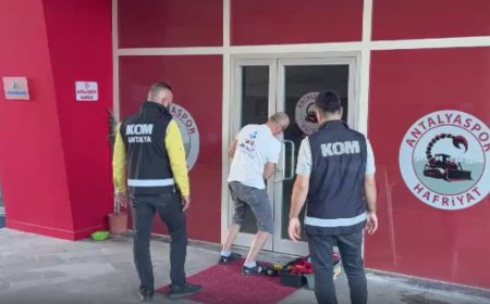 Antalya'da Büyükşehir ve Antalyaspor Derneği Operasyonu: 20 Gözaltı.