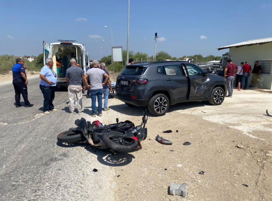 Belek'te Trafik Kazası: Motosiklet Sürücüsü Hastaneye Kaldırıldı