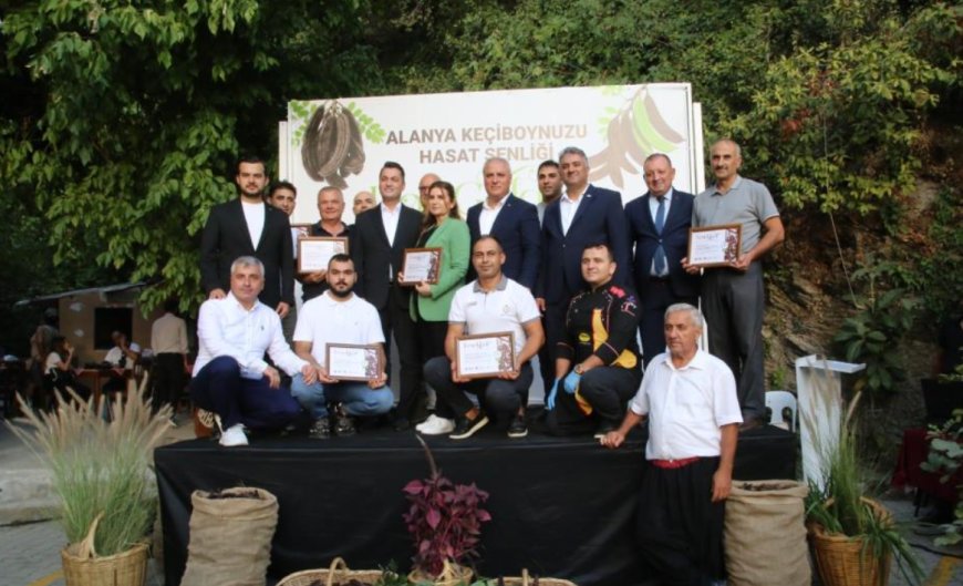 Alanya'da keçiboynuzu hasat şenliği ve coğrafi tescil belge töreni