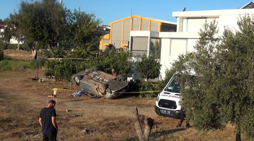 Manavgat'ta Feci Kaza: Bahçeye Uçan Otomobilin Sürücüsü Hayatını Kaybetti