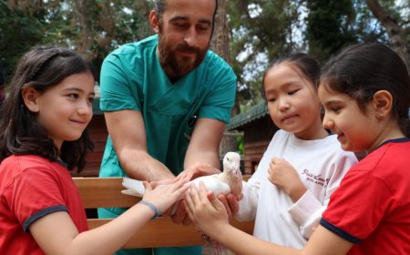 Antalya'da 150 Minik Öğrenci Doğal Yaşam Parkı'nda Buluştu