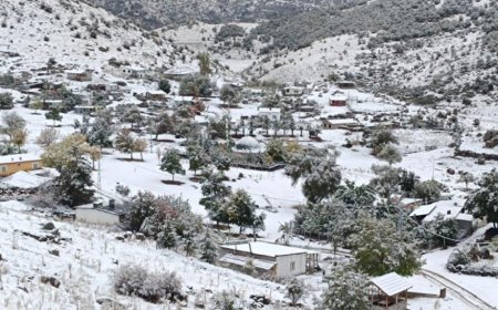 Antalya Akseki'de Yüksek Rakımlı Yaylalar Beyaza Büründü