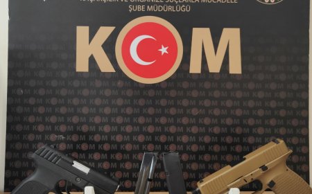 Antalya'da Silahlı Suç Örgütüne Şafak Baskını