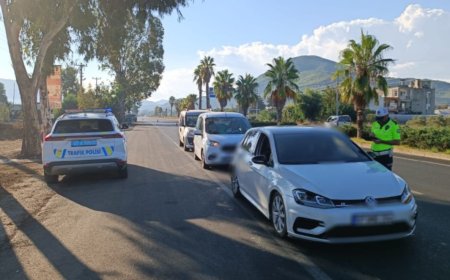 ANTALYA TRAFİK POLİSİ'NDEN 'HELİKOPTERLİ' DEV DENETİM