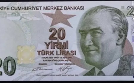 20 TL'lik Banknotlarda Değişiklik: Merkez Bankası Kararıyla Tedavüle Girdi.