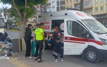 Manavgat'ta Trafik Kazası: Motosiklet Sürücüsü Yaralandı