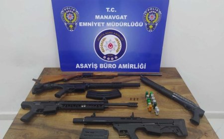 Manavgat'ta Büyük Operasyon: Çok Sayıda Silah Ele Geçirildi