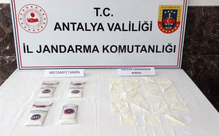 Alanya'da Dev Uyuşturucu Operasyonu: 4 Bin 500 Kullanımlık Madde Yakalandı