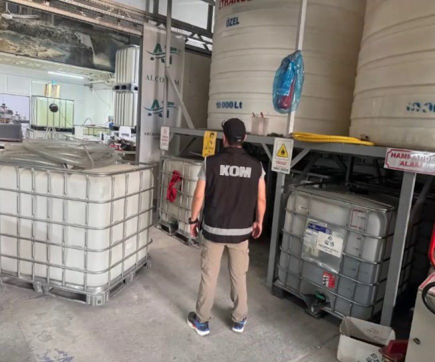 Antalya'da kaçak alkol operasyonu: 14 bin 884 litre kaçak alkol ele geçirildi
