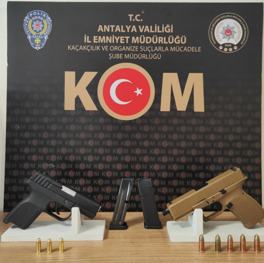 Antalya'da Silahlı Suç Örgütüne Şafak Baskını