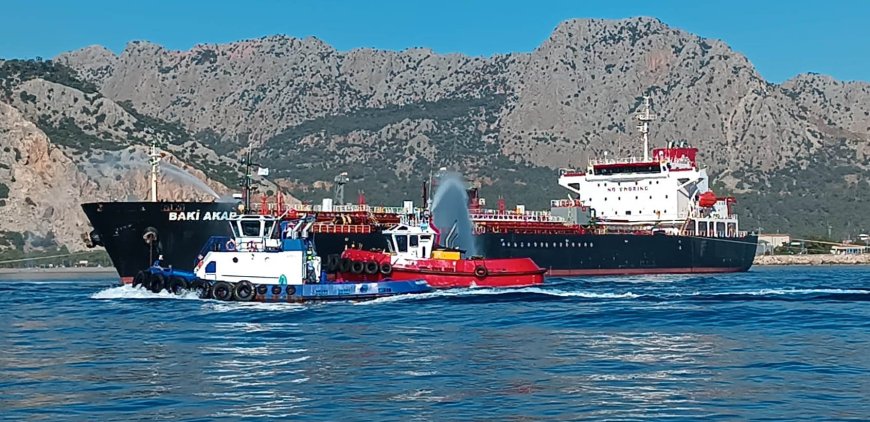 Antalya'da Tanker Tatbikatı: Liman Teyakkuzdaydı.