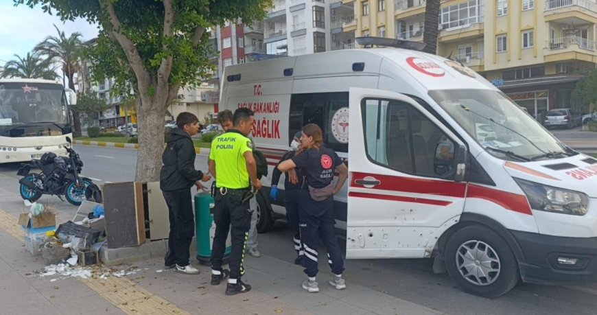 Manavgat'ta Trafik Kazası: Motosiklet Sürücüsü Yaralandı
