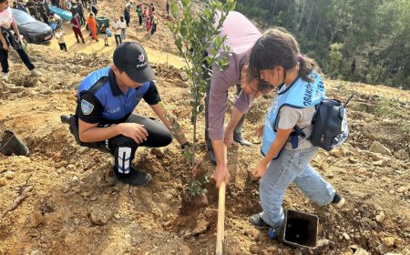 Alanya'da Öğrenciler, Yanan Ormana Yeniden Hayat Verdi