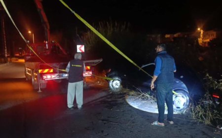 Manavgat'ta Otomobil Sulama Kanalına Uçtu: Sürücüye 26 Bin TL Ceza ve Ehliyetine El Konuldu